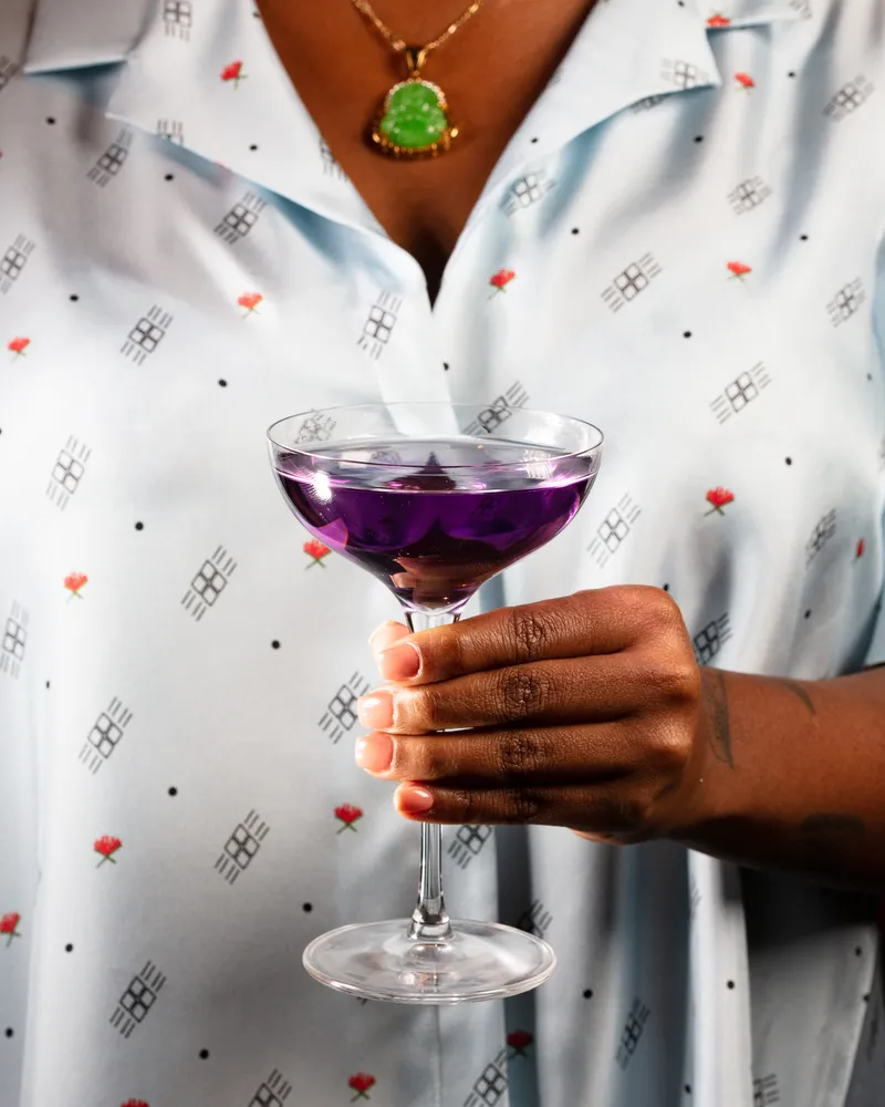 Editorial fashion led spirits advertising photograph