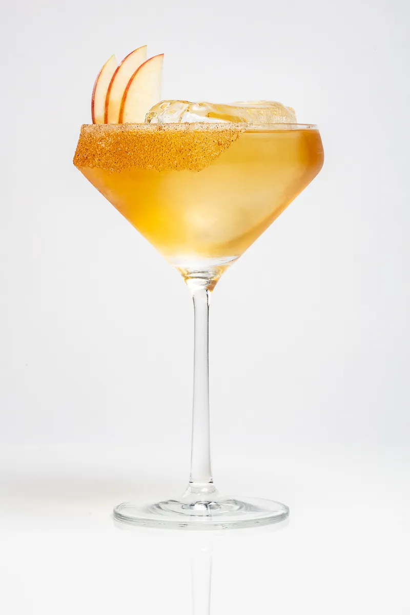 Koloa Rum Cinnamon and Spice cocktail packshot on white