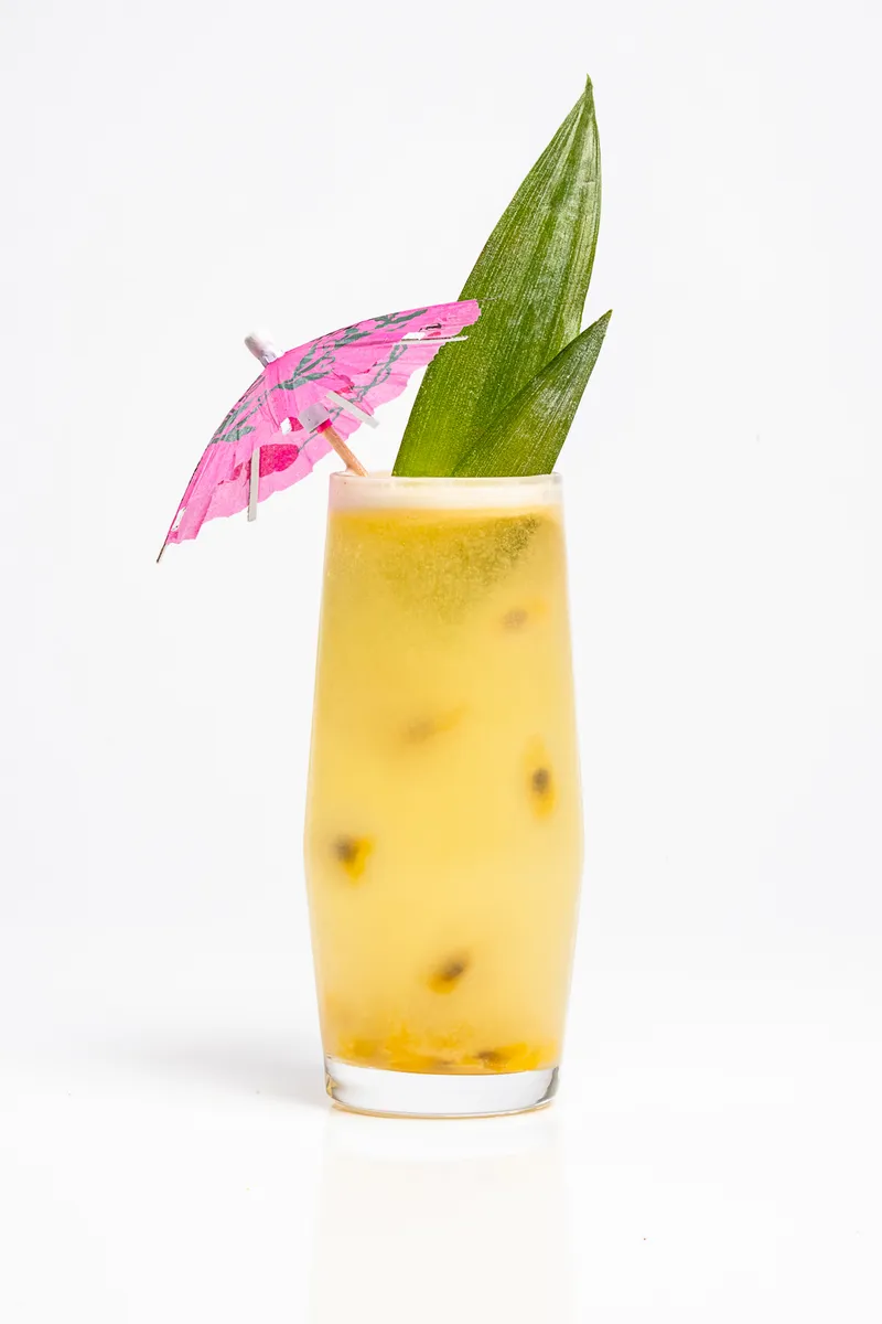 Koloa Rum Morning on the Beach cocktail on a white background