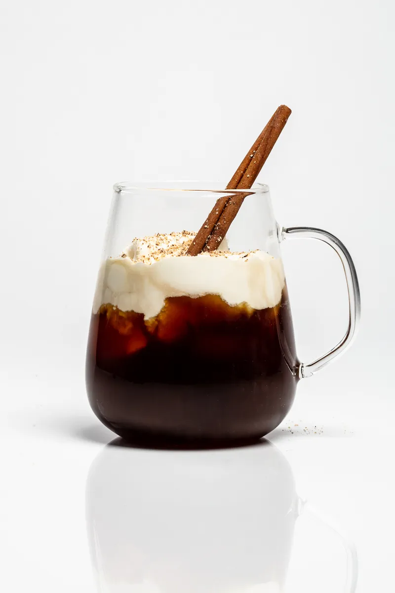 Koloa Rum rum latte cocktail on a white background