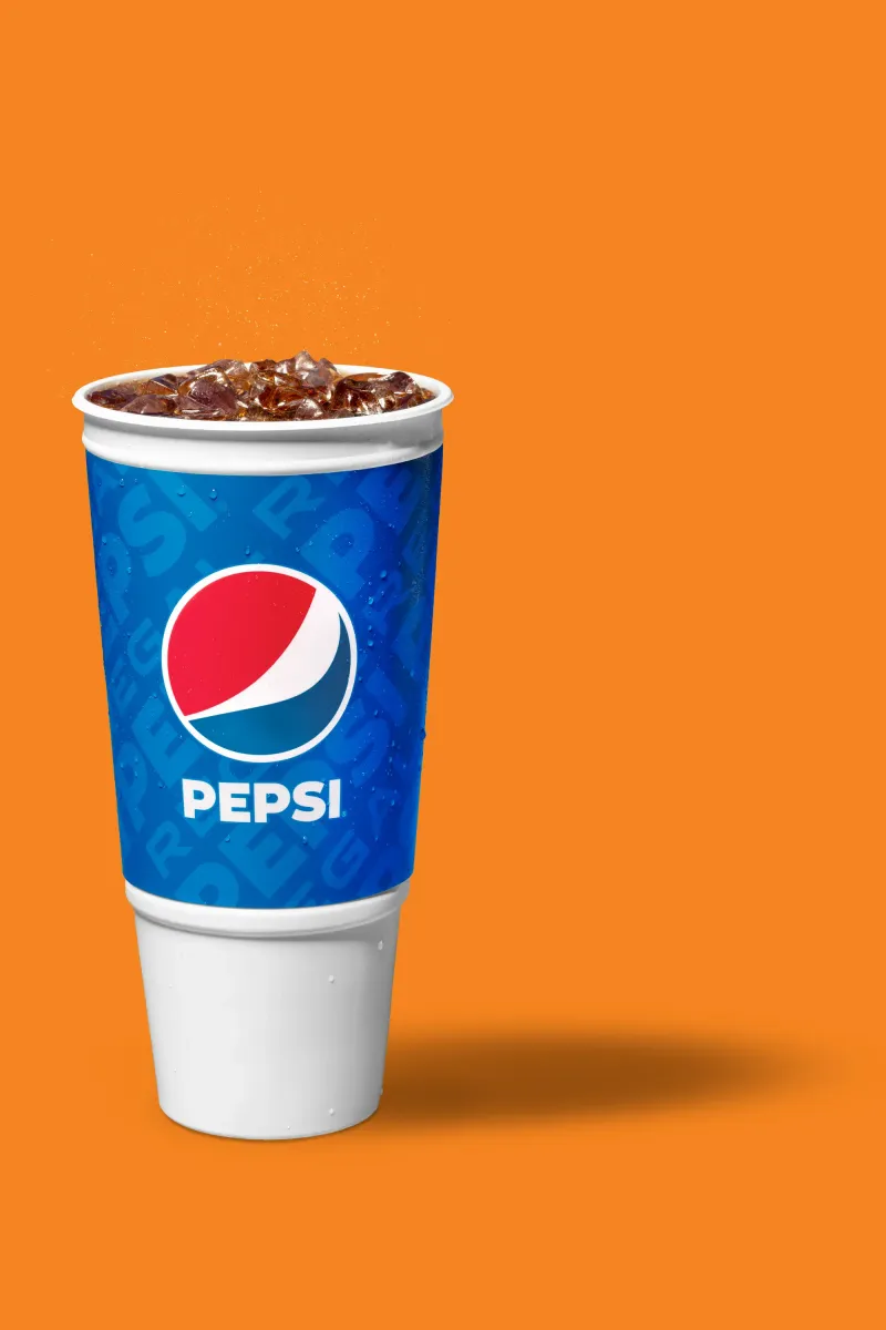 Pepsi Regal large cup, commercial beverage product