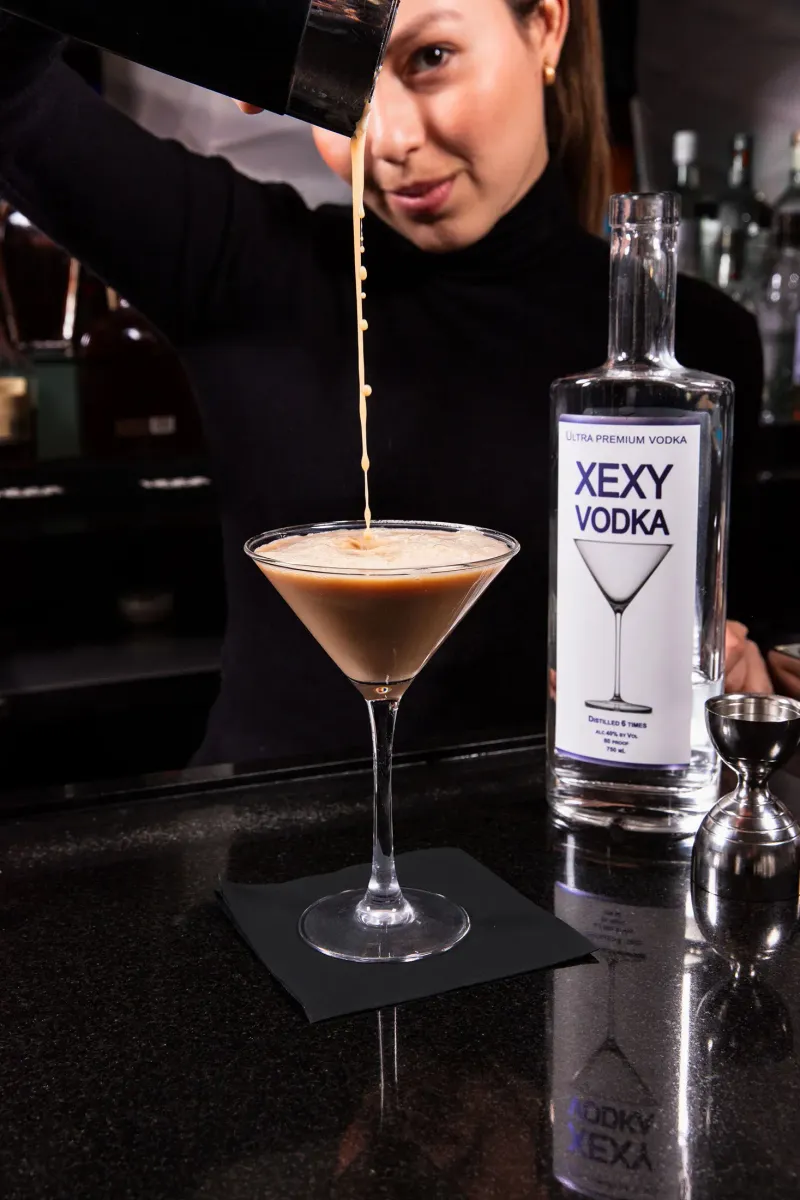 Xexy vodka spirits advertising photograph
