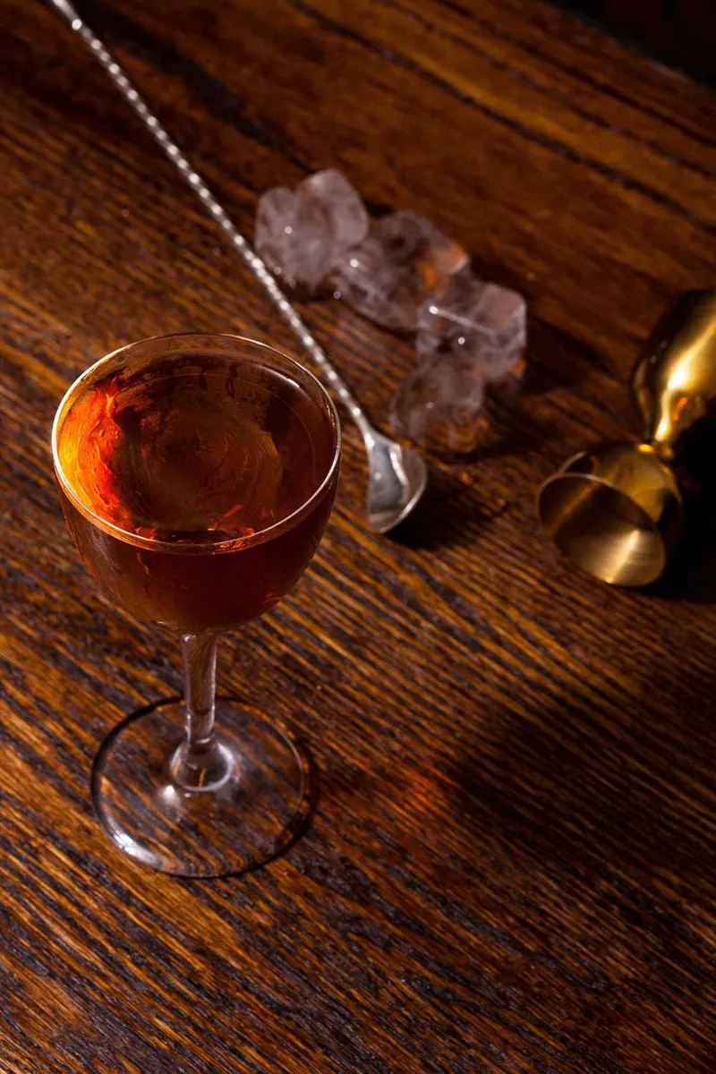 Whiskey cocktail photographed for the Dead Rabbit, New York