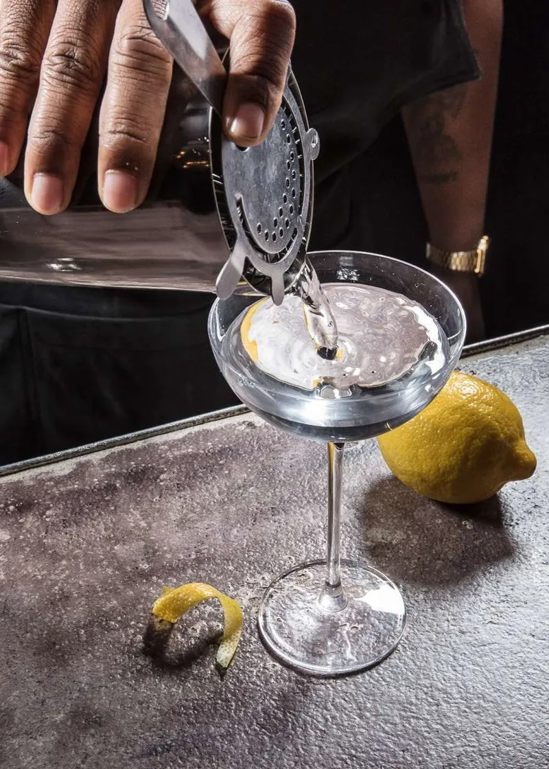 Classic vodka martini built for the HH Bespoke Spirits cocktail program