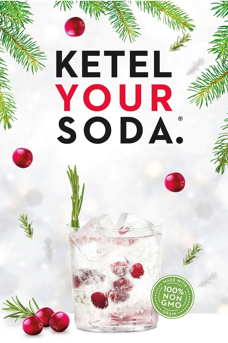 Ketel One vodka advertising photograph built for paid media