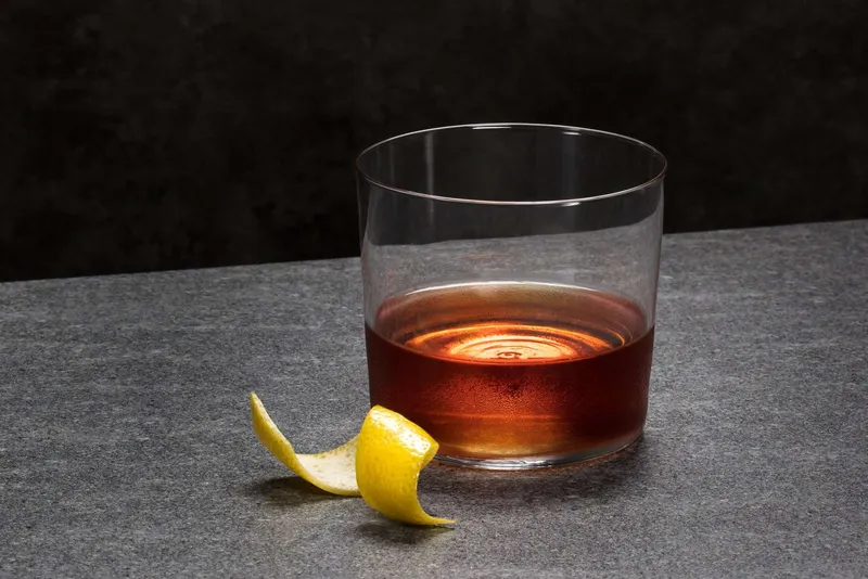 Sazerac cocktail, bayou style variation on the classic