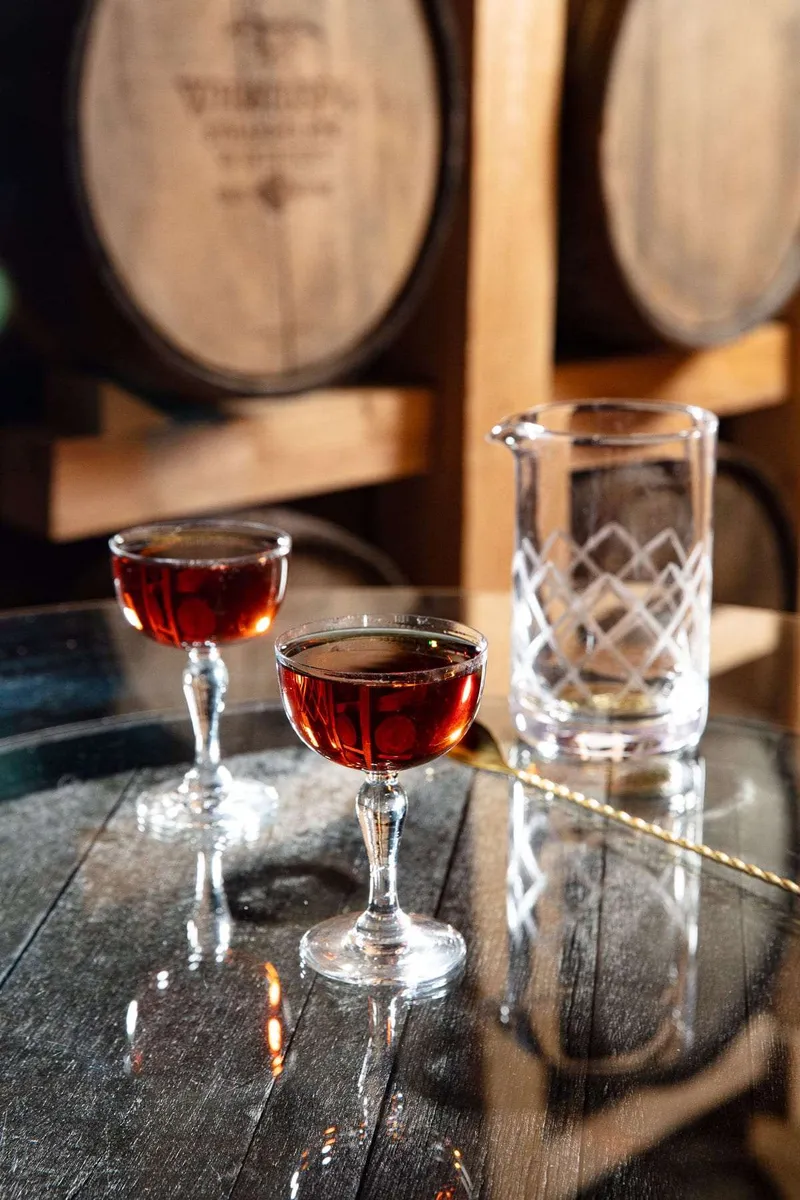 WhistlePig rye whiskey cocktail, spirits advertising frame